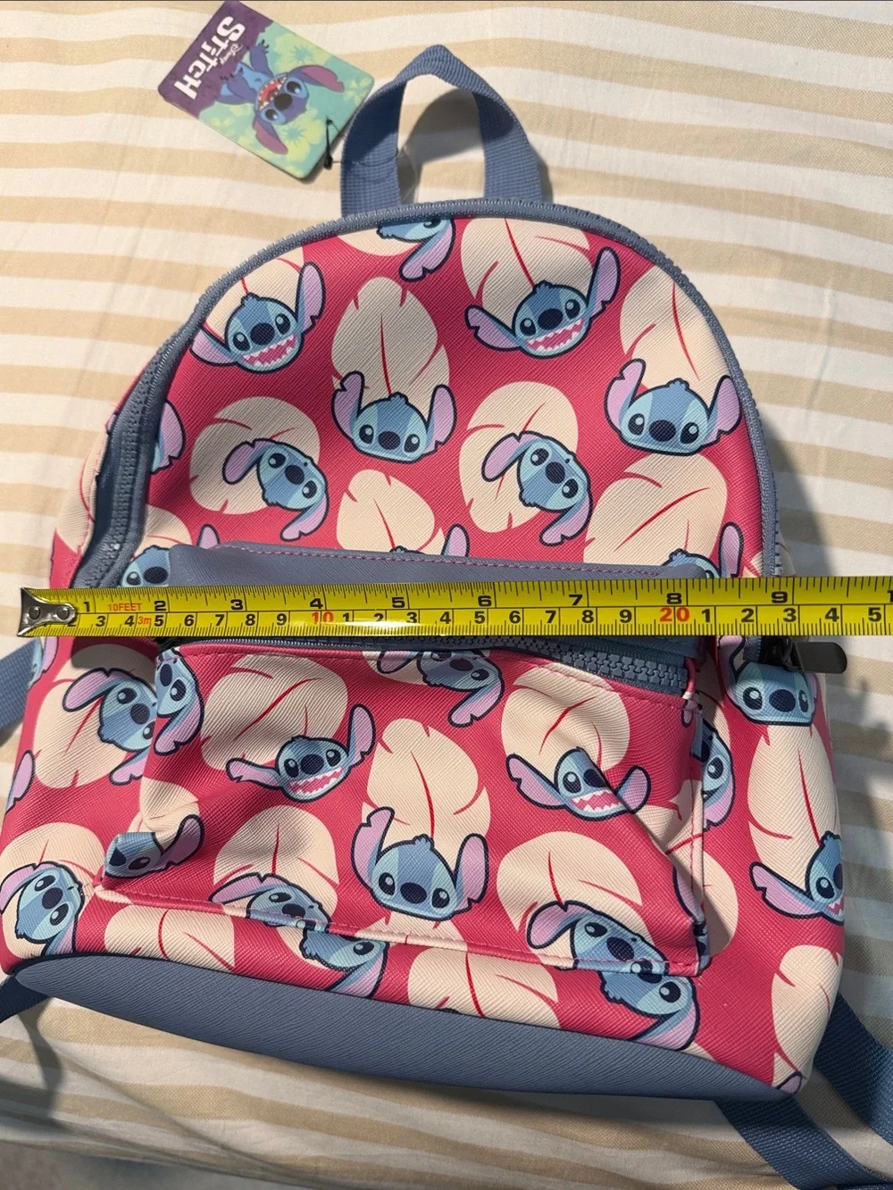 Disney Pink and Blue Stitch Kids Mini Backpack